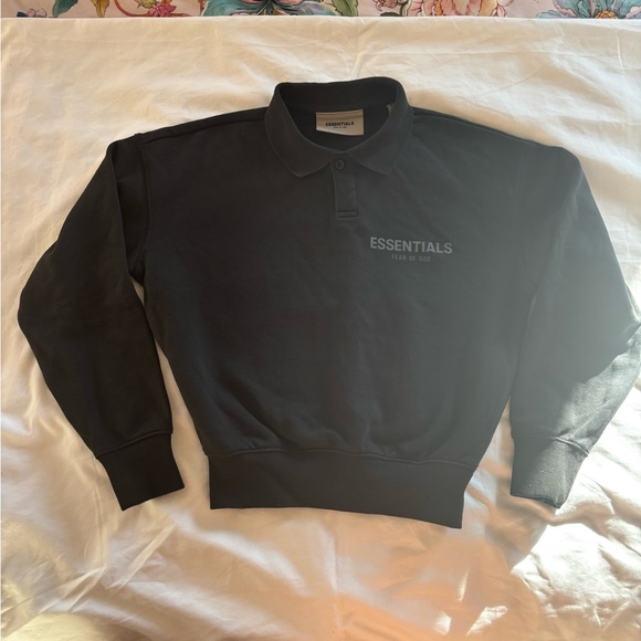 Essential Fear of God boys collard sweatshirt boys size 6/7 - Picture 4 of 5